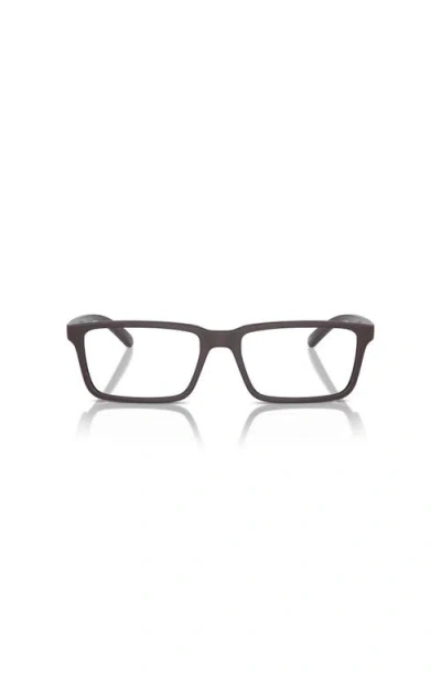 Arnette 55mm Rectangle Optical Glasses In Red