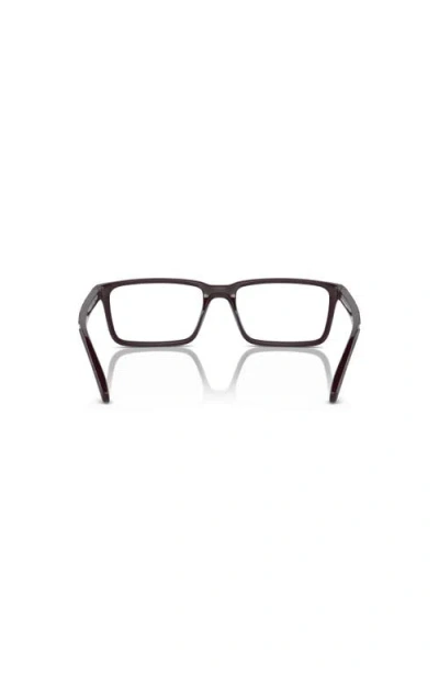 Arnette 55mm Rectangle Optical Glasses In Red