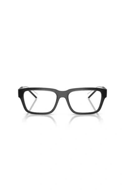 Dolce & Gabbana Dolce&gabbana 55mm Rectangle Optical Glasses In Black