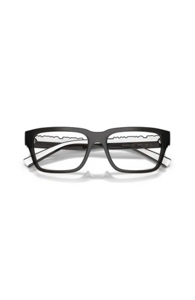 Dolce & Gabbana Dolce&gabbana 55mm Rectangle Optical Glasses In Black