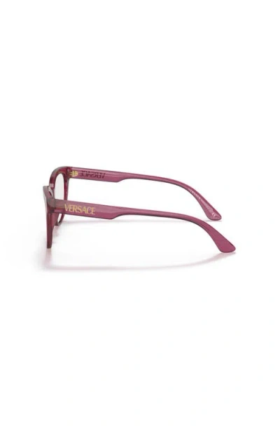 Versace 54mm Cat Eye Optical Glasses In Red
