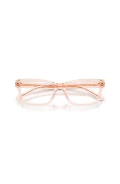 Ralph Lauren 53mm Rectangle Optical Glasses In Pink