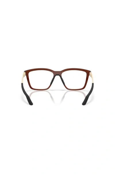 Oakley 55mm Square Optical Glasses In Brown