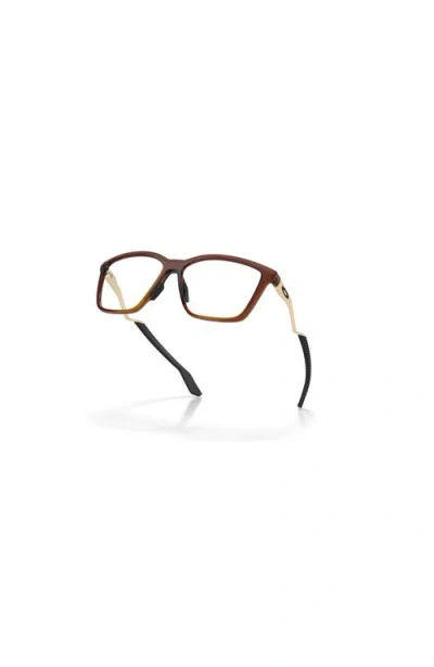 Oakley 55mm Square Optical Glasses In Brown