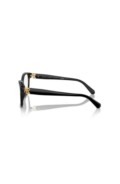Ralph Lauren 56mm Cat Eye Optical Glasses In Black