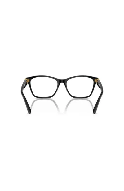Ralph Lauren 56mm Cat Eye Optical Glasses In Black