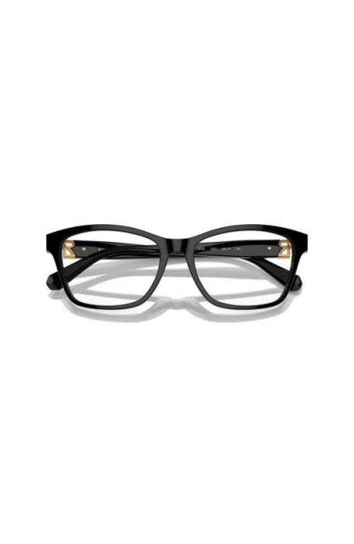 Ralph Lauren 56mm Cat Eye Optical Glasses In Black
