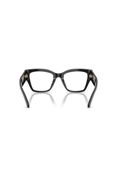 Dolce & Gabbana Dolce&gabbana 53mm Butterfly Optical Glasses In Black