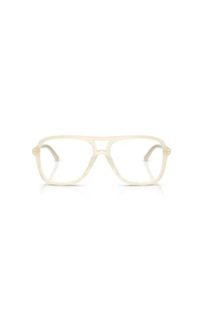 Jimmy Choo 55mm Pilot Optical Glasses In Metallic