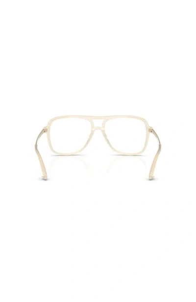 Jimmy Choo 55mm Pilot Optical Glasses In Metallic