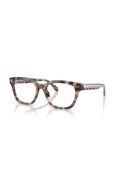 Ralph Lauren 52mm Rectangle Optical Glasses In Brown