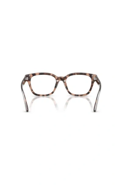Ralph Lauren 52mm Rectangle Optical Glasses In Brown