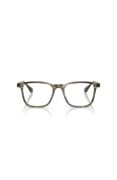 Oliver Peoples 53mm Square Optical Glasses In Gray