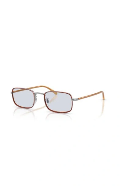 Oliver Peoples 49mm Rectangle Optical Glasses In Brown