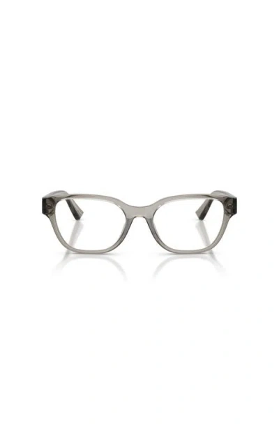 Armani Exchange 53mm Cat Eye Optical Glasses In Silver