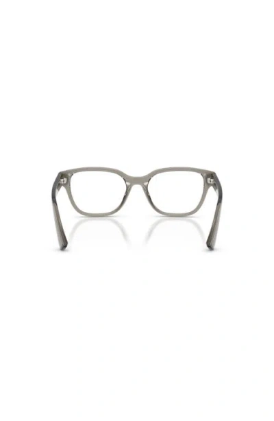 Armani Exchange 53mm Cat Eye Optical Glasses In Silver