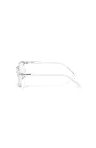 Arnette 54mm Rectangle Optical Glasses In White