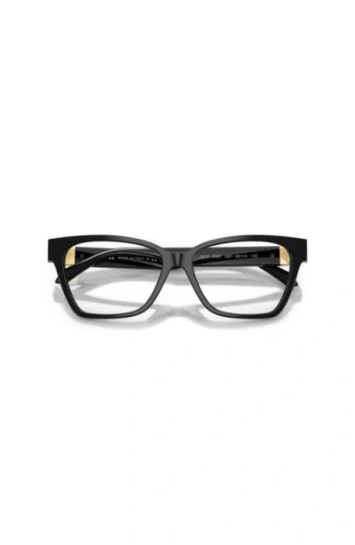 Versace 53mm Cat Eye Optical Glasses In Black