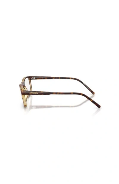 Arnette 54mm Rectangle Optical Glasses In Multi