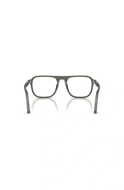 Persol 53mm Square Optical Glasses In Gray
