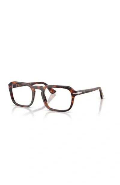 Persol 54mm Square Optical Glasses In Brown