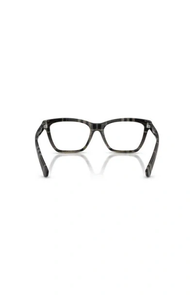 Burberry 54mm Rectangle Optical Glasses In Gray