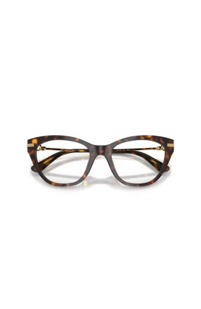 Dolce & Gabbana Dolce&gabbana 51mm Butterfly Optical Glasses In Brown