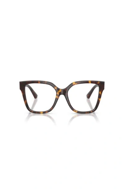 Burberry 53mm Square Optical Glasses In Brown