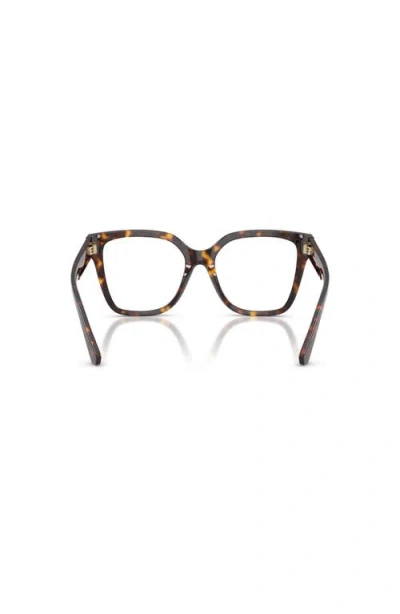 Burberry 53mm Square Optical Glasses In Brown