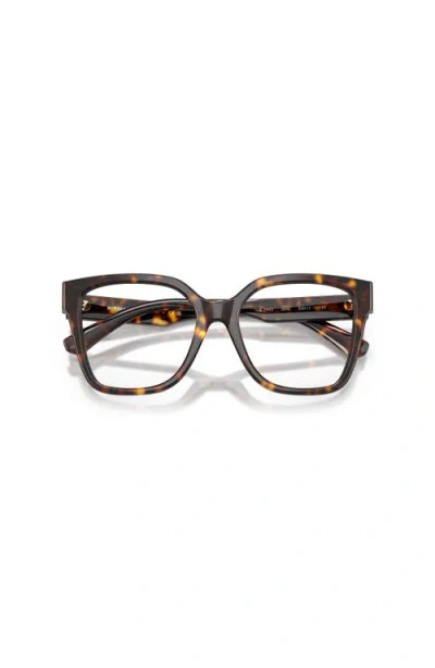 Burberry 53mm Square Optical Glasses In Brown