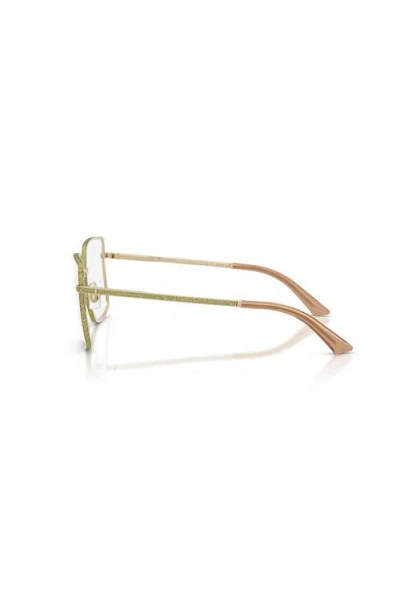 Jimmy Choo 55mm Square Optical Glasses In Brown