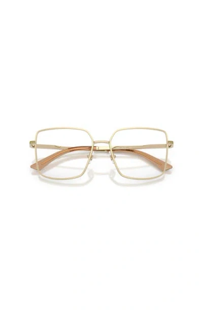 Jimmy Choo 55mm Square Optical Glasses In Brown