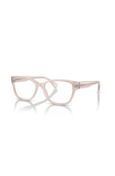 Ralph 55mm Rectangle Optical Glasses In Burgundy