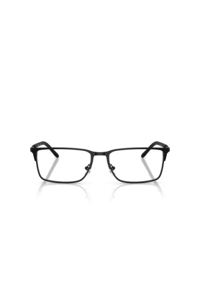 Armani Exchange 56mm Rectangle Optical Glasses In Brown