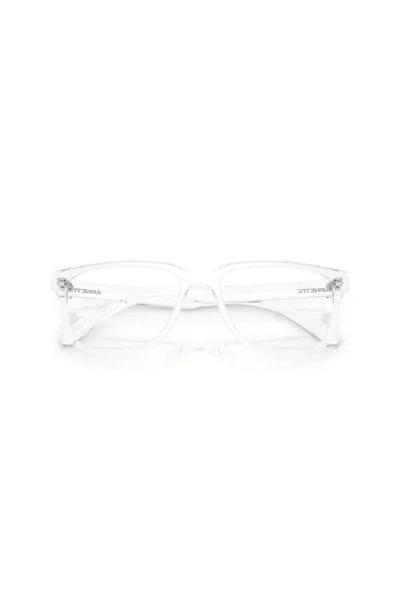 Arnette 56mm Rectangle Optical Glasses In Blue