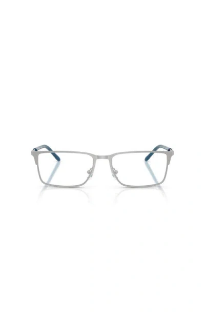 Armani Exchange 56mm Rectangle Optical Glasses In Brown