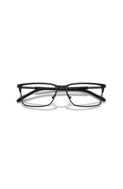 Armani Exchange 56mm Rectangle Optical Glasses In Brown