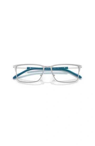 Armani Exchange 56mm Rectangle Optical Glasses In Brown