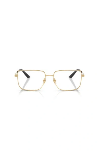 Versace 57mm Rectangle Optical Glasses In Brown