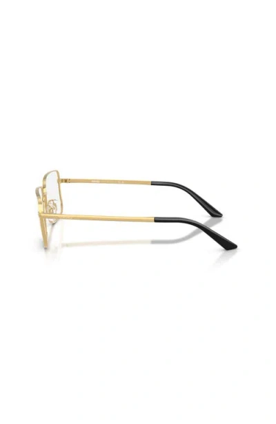 Versace 57mm Rectangle Optical Glasses In Brown