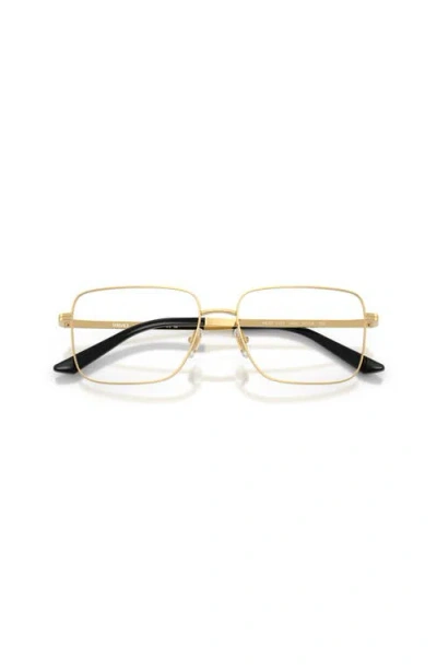 Versace 57mm Rectangle Optical Glasses In Brown