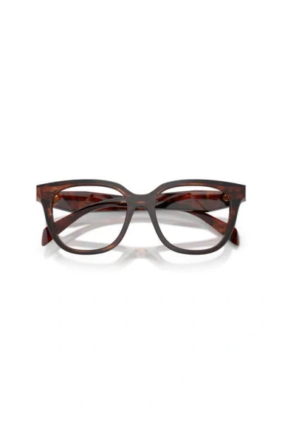 Prada 51mm Butterfly Optical Glasses In Brown