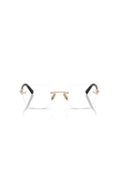 Tiffany & Co . 54mm Square Optical Glasses In Brown