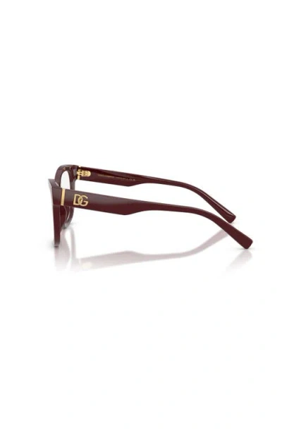 Dolce & Gabbana Dolce&gabbana 53mm Square Optical Glasses In Brown