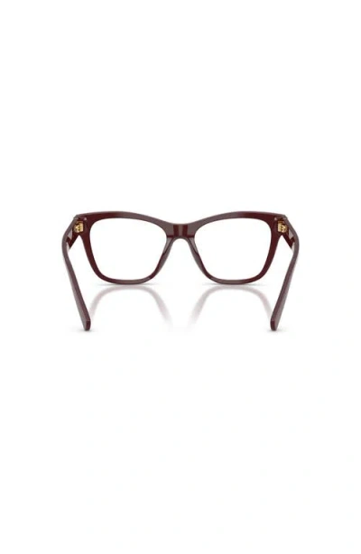 Dolce & Gabbana Dolce&gabbana 55mm Square Optical Glasses In Brown