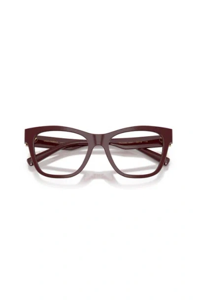 Dolce & Gabbana Dolce&gabbana 53mm Square Optical Glasses In Brown
