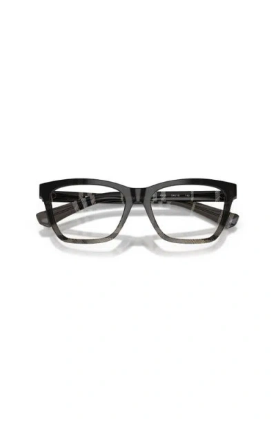 Burberry 52mm Rectangle Optical Glasses In Blue