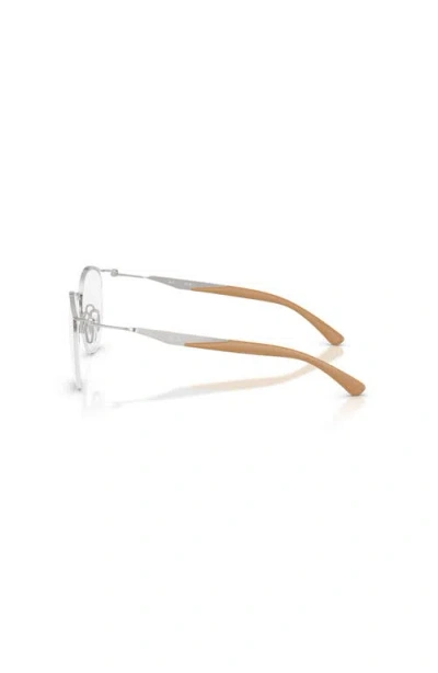 Ray Ban Ray-ban 50mm Round Optical Glasses In Brown