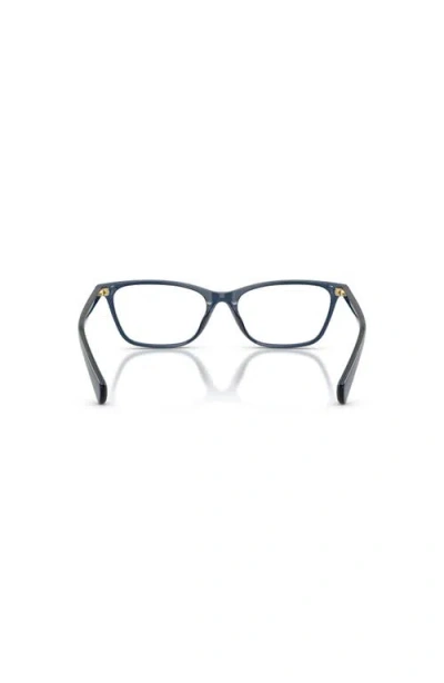 Ralph 53mm Rectangle Optical Glasses In Brown