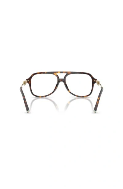 Tiffany & Co . 56mm Pilot Optical Glasses In Brown